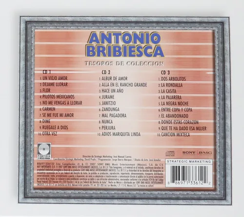 Miniatura 2 de ANTONIO BRIBIESCA - Tesoros De Coleccion 3CDs