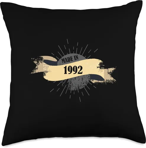 Miniatura 4 de Made in 1992 Birthday Vintage Retro Throw Pillow