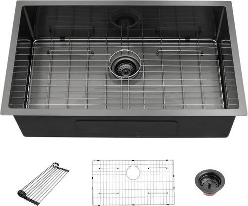 Miniatura 36 de Fregadero de Montaje Bajo de 13 Pulgadas - Beslend 13”x15”x9” Fregadero de Cocina de Acero Inoxidable de Montaje Bajo Calibre 16 Fregadero de Cocina