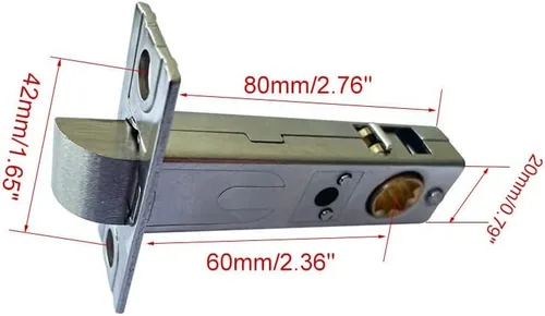 Miniatura 8 de Dixiao Cerradura de Puerta Redonda Empotrada Oculta de Copa de Acero Inoxidable 304, Pomos de Puerta, Cerradura de Puerta Empotrada, Perilla