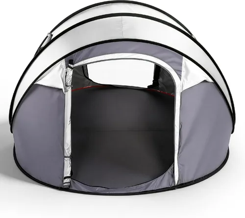 Miniatura 11 de Tienda de campaña desplegable fácil para 4 personas, instalación automática impermeable, 2 puertas, tienda de campaña familiar instantánea
