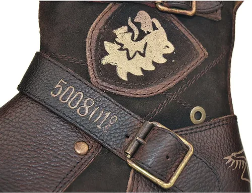 Miniatura 6 de Botas de tobillo de cuero para hombre con cremallera lateral CD-5008-1-N-S