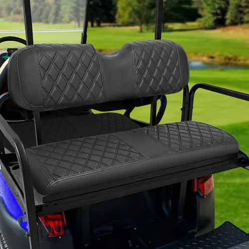 Miniatura 11 de iLSKW Fundas de Asiento para Carrito de Golf Yamaha G22 G8 G9 G16 G19 G2 Cubierta OEM Delantera, Vinilo de Cuero Fino con Textura de Diamante