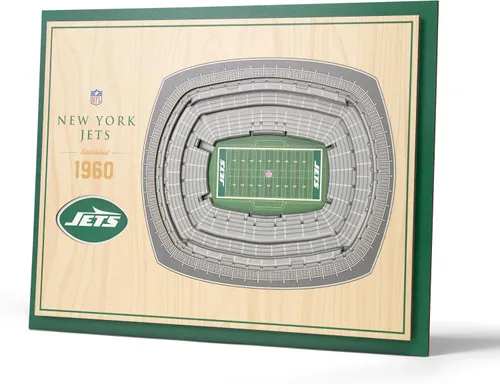 Miniatura 23 de YouTheFan Arte de pared de 5 capas con vista del estadio de la NFL