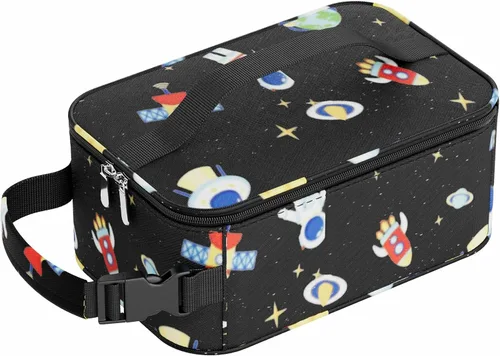Miniatura 10 de HowFly Pequeña bolsa de merienda aislada para niños - Lonchera para mujeres/hombres - Bolsas de almuerzo enfriadoras plegables y reutilizables