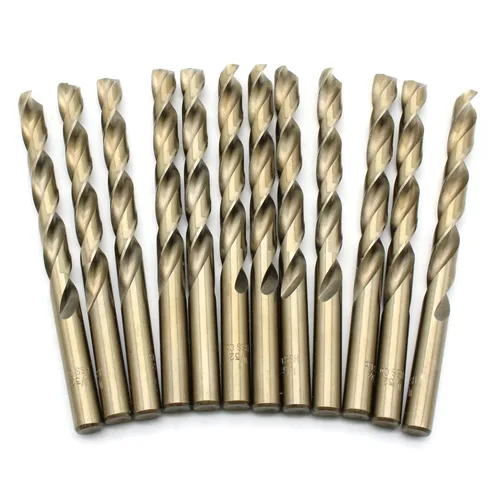 Miniatura 12 de TEMO 12 piezas 1/2 pulgada M35 cobalto 135 grados Jobber longitud broca torsión 6 pulgadas longitud