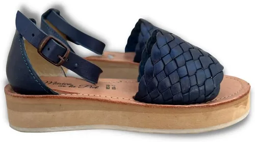 Miniatura 2 de Mexico en la Piel Sandalias Huarache de plataforma de cuero hechas a mano para mujer