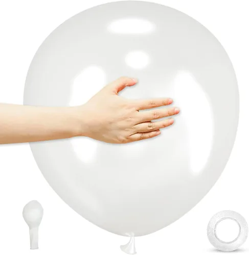 Miniatura 21 de Globos desnudos 18 pulgadas 12 unidades, globos grandes de látex redondos de helio para fiesta de cumpleaños, baby shower, boda, aniversario