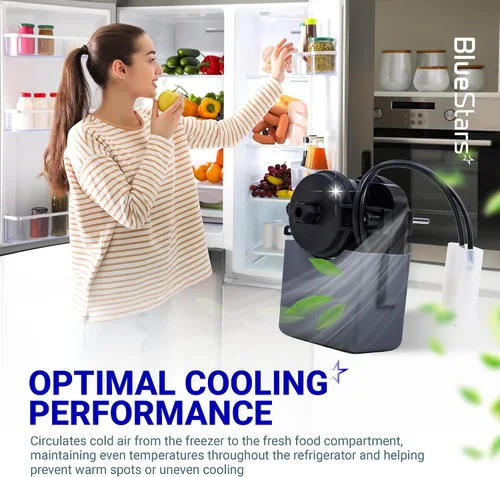 Miniatura 3 de BlueStars Motor de ventilador evaporador de refrigerador 2315539 actualizado – Compatible con refrigeradores Whirlpool y Kenmore – Reemplaza
