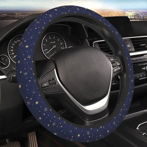Miniatura 11 de Funda protectora para volante de automóvil de 15 pulgadas para mujeres y hombres, funda protectora de neopreno antideslizante para volante