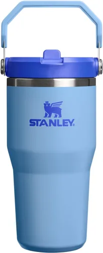 Miniatura 113 de Stanley IceFlow - Vaso con pajilla abatible con asa, de 20 onzas, tapa giratoria y popote abatible, botella de agua resistente a fugas, acero