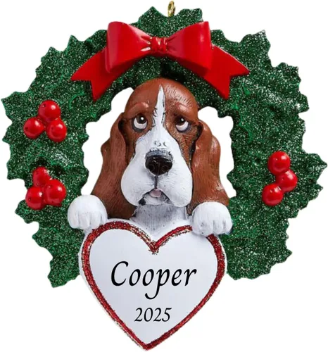 Miniatura 29 de Adornos personalizados para árbol de Navidad 2025 para mascotas, Chihuahua con corona, recuerdo para los amantes de los perros de los cachorros