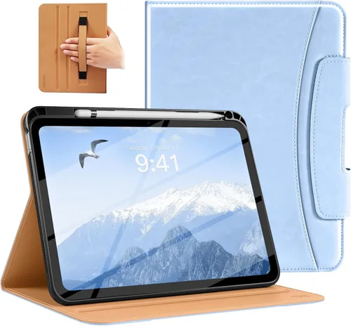 Miniatura 13 de MoKo Funda para iPad A16 de 11 pulgadas, funda para iPad de 11ª/10ª generación (2025/2022) con soporte para lápices y bolsillo, funda con soporte
