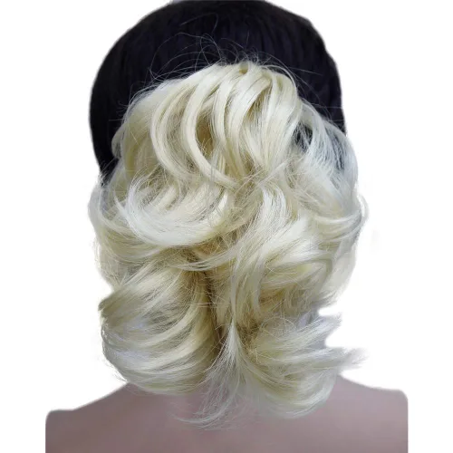 Miniatura 7 de Wiginway Cola de caballo de pelo para mujer, extensiones de cabello ondulado con clip, color marrón dorado rojizo claro # 130 Rojo cobre