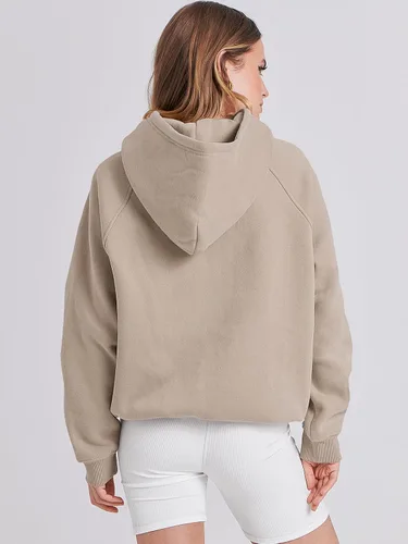 Miniatura 65 de ANRABESS - Sudaderas con capucha para mujer, sobre talla, de vellón de manga larga, modelo de 2024, para otoño