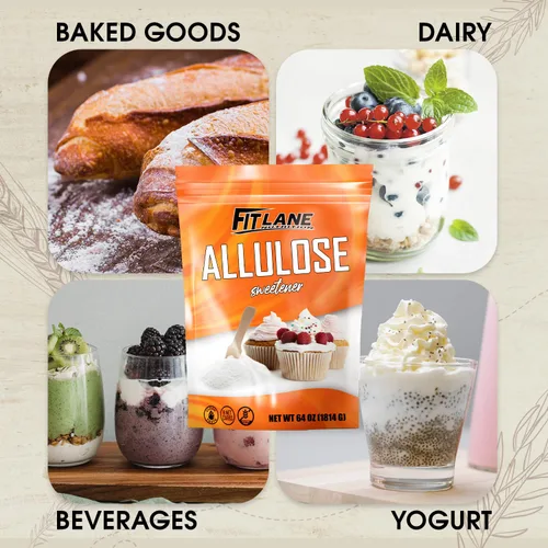 Miniatura 9 de Edulcorante de alulosa de 4 libras – Sustituto natural de azúcar cetogénico puro bajo en calorías, cero carbohidratos netos, sin regusto, perfecto