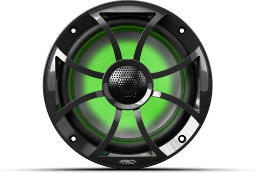 Miniatura 7 de Wet Sounds Recon 6-BG RGB Altavoces coaxiales marinos de alto rendimiento estilo componente de 6.5" con rejilla negra y retroiluminación RGB