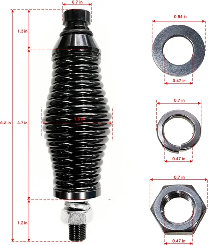 Miniatura 5 de 1 pieza de luces de látigo con base de resorte, base de resorte de látigo LED de liberación rápida para ATV, resorte de látigo de ATV para UTV, ATV