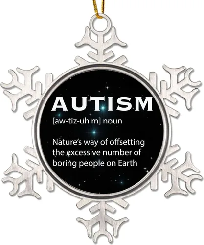Miniatura 9 de Adornos de Navidad para niños con autismo I'll Be Just Fine with A Dad Like Mine para niños, decoraciones de conciencia sobre el autismo, adornos