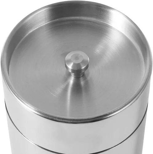 Miniatura 9 de Yosoo Health Gear Recipiente de acero de lata de té con tapa, latas de té de acero inoxidable para té suelto, recipientes de metal con tapa de sello