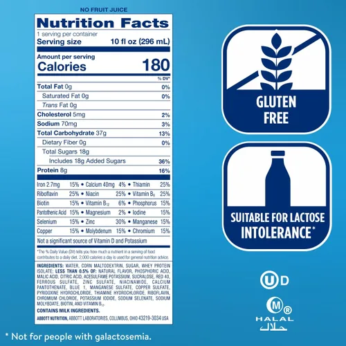 Miniatura 2 de Bebida nutricional Ensure Clear, sabor granada arándano, 10 onzas, 12 unidades, 3, 3
