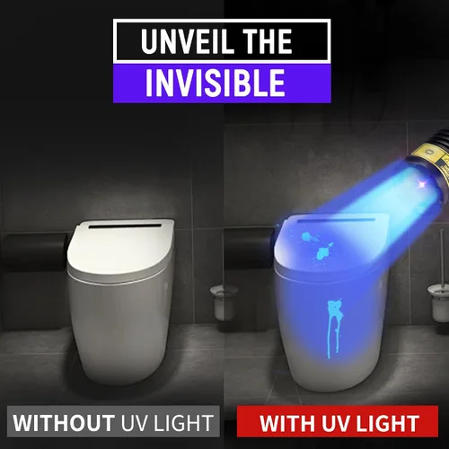 Miniatura 4 de Linterna UV USB-C recargable de 365 nm, mini linterna de luz negra, lámpara de madera resistente al agua portátil, potente luz negra LED UV