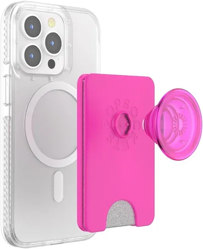 Miniatura 11 de Cartera para teléfono PopSockets con soporte expandible, tarjetero para teléfono - Rosa suave Rosa rubor