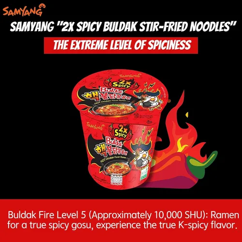 Miniatura 4 de Buldak Ramen Fideos de 3 sabores de fideos variados – 2 unidades picantes, carbonara, queso – Total 3 unidades (1 paquete cada uno) – Fideos ramen
