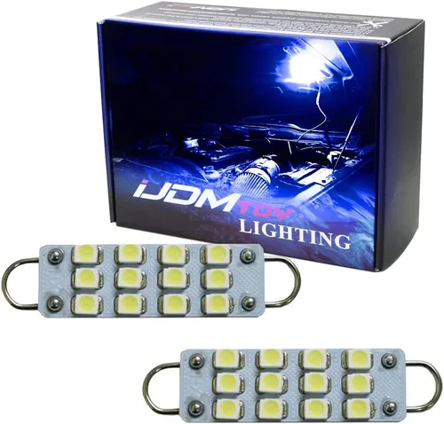 iJDMTOY Bombillas de repuesto Ultra Blue Accent Look 12-SMD compatibles con Dodge RAM, Charger; Jeep Wrangler, Grand Cherokee, etc. Conjunto de