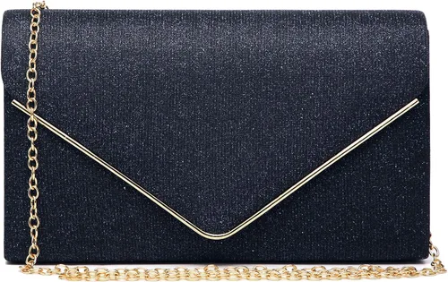 Miniatura 10 de Dasein Bolsos de mano brillantes para mujer, bolsos de noche, bolsos de boda, cóctel, graduación, fiesta, embragues