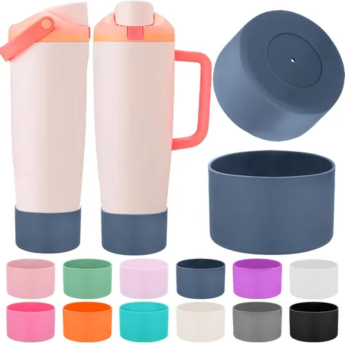 Miniatura 8 de Mity rain 2 piezas de botas protectoras de silicona para botellas y vasos FreeSip Sway de Owala de 30 oz y 40 oz - Accesorios para owala, mejora