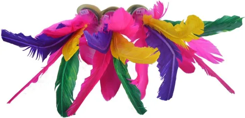 Miniatura 2 de Baitaihem Kick Shuttlecock chino Jianzi colorido pluma pie deportes al aire libre juego
