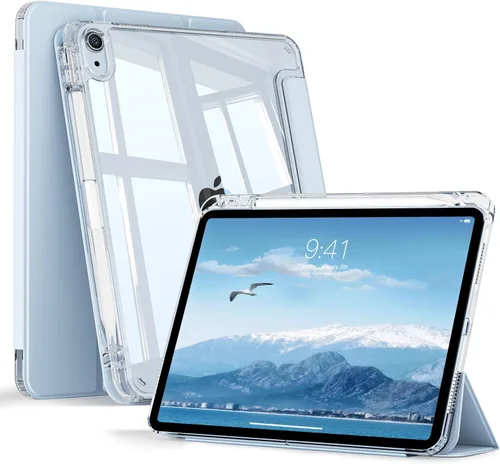 Miniatura 11 de KENKE Funda transparente para iPad Air de 11 pulgadas M3/M2 (2025/2024), iPad Air de 5ª/4ª generación (2022/2020) de 10.9 pulgadas con soporte