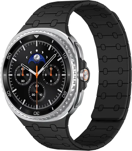 Miniatura 30 de Amizee No Gap Band Compatible con Samsung Galaxy Watch Ultra (2025/2024) Correa de 47mm, Correa de silicona deportiva magnética de 22mm para mujeres