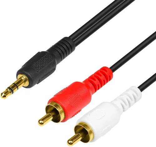 Miniatura 10 de Cable de audio estéreo macho a doble RCA macho (derecho e izquierdo), 6 pies - Paquete de 3