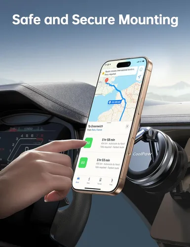 Miniatura 7 de Coolpow【Más Nuevo Soporte Magnético de Teléfono al Vacío para Automóvil Soporte de Montaje【Succión de Vacío Móvil】carmount 2.0 Magsafe Soporte