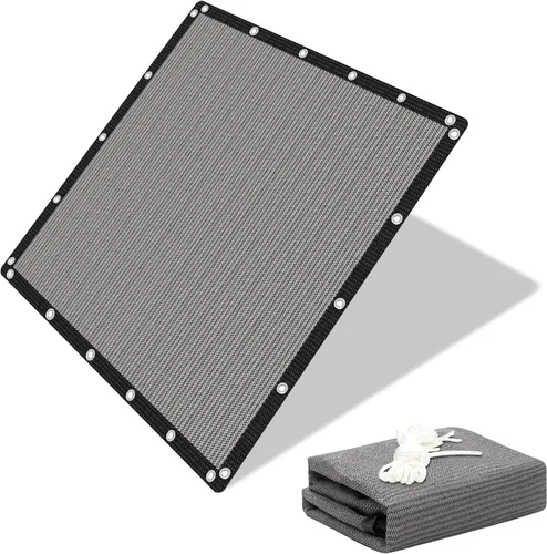 Miniatura 16 de EMERIT 90% Tela de sombra para patio, jardín, pérgola, toldo con ojales (gris, 10 x 14 pies)