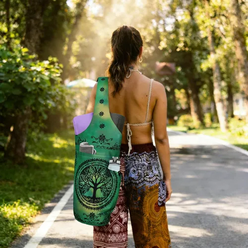 Miniatura 13 de Bolsa para Esterilla de Yoga - Bolsa Transportadora Tipo Tote Larga de Gran Apertura para Esterilla de Yoga con Bolsillo Impermeable con Cremallera