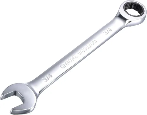 uxcell Llave combinada de carraca de 3/4 de pulgada SAE, 72 dientes, 12 puntos, llave combinada de carraca de extremo cuadrado, herramientas de