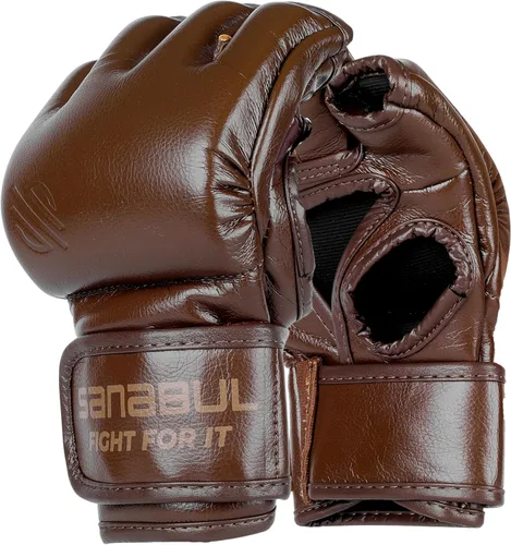 Miniatura 10 de Sanabul Guantes forjados de batalla de 4 onzas MMA para hombres y mujeres, guantes profesionales de boxeo, Muay Thai, Kickboxing, para combate