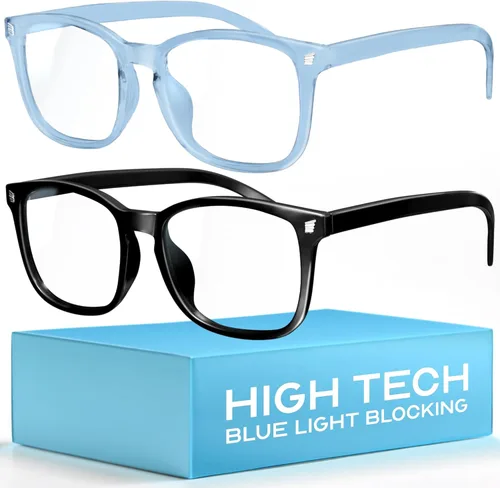 Miniatura 30 de Livho Gafas de Luz Azul de Alta Tecnología - Gafas de Computadora con Bloqueo Avanzado de Luz Azul - Fatiga por Pantalla y Protección UV