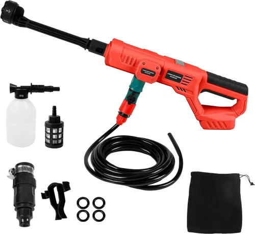 JOJOCY Lavadora inalámbrica con boquilla 6 en 1, lavadora portátil de mano para automóviles, patios, jardines (para Mwk 18V)
