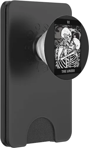 Miniatura 7 de The Lovers - Tarjeta de Tarot con diseño de esqueleto para Halloween, gótico, diseño de PopSockets intercambiables