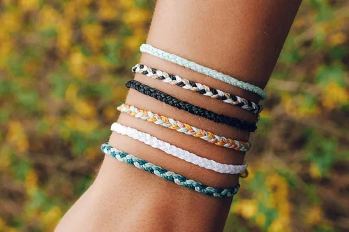 Miniatura 3 de Pura Vida - Mini Pulsera trenzada Brazalete chapado, banda ajustable