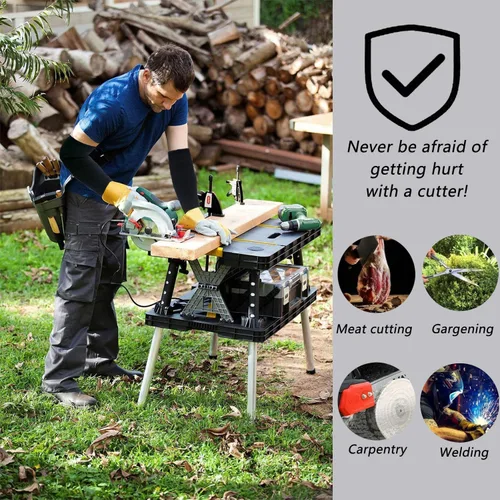 Miniatura 4 de REDANHA Arm Protection Sleeves Level 5 Protection Cut Burn Resistant Sleeve Anti Abrasion Forearm Cover Protector