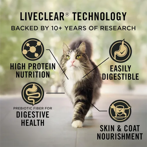 Miniatura 3 de Purina Pro Plan LIVECLEAR - Reducción de alérgenos, piel y estómago sensibles, alimento para gatos con alto contenido de proteínas, fórmula de pavo