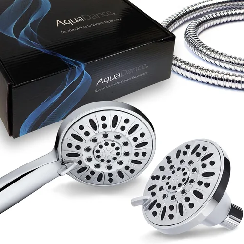 Miniatura 2 de AquaDance Total Chrome Premium - Combo de 3 vías de alta presión de alta presión de 48 ajustes para lo mejor de ambos mundos: disfruta de un lujoso