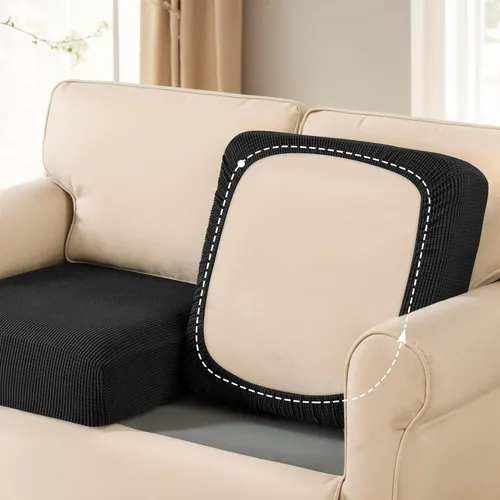 Miniatura 6 de SUBRTEX Funda Deslizable para Sofá RV de Múltiples Asientos Fundas Protectoras Loveseat Elástica Duradera Sofá Spandex Elástico Protector de Muebles