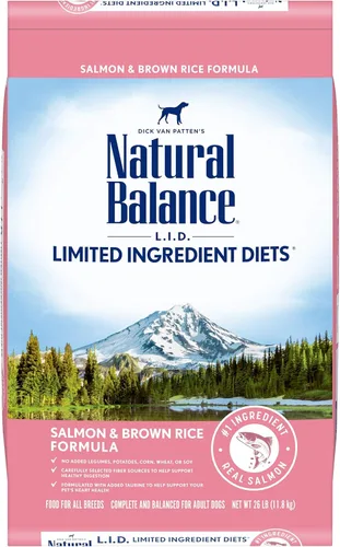 Miniatura 30 de Natural Balance Alimento seco para perros adultos de ingredientes limitados con granos saludables, receta de cordero y arroz integral, 12 libras