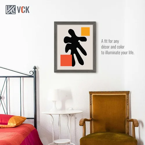 Miniatura 211 de VCK Marcos para póster de madera maciza de 22.375 x 34 pulgadas, marco de fotos A1 negro con montaje en pared, paquete de 3